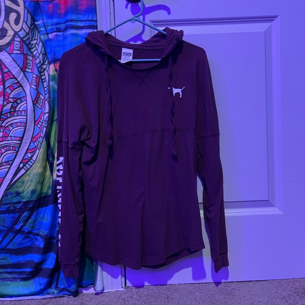 Victorias secret pink wine/purple shirt